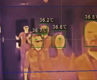GSAS thermal camera image on a screen